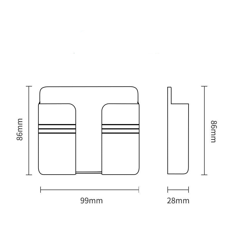 Support de chargement de téléphone portable, boîte de rangement collante sans poinçon