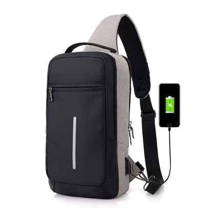 Anti-theft USB Chest Bag