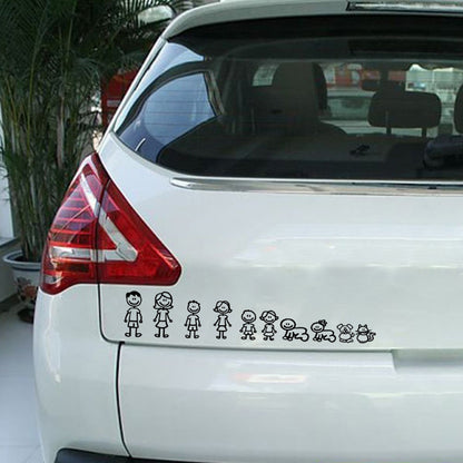 Family Cartoon Car Stickers