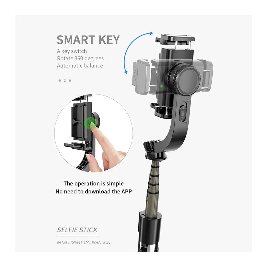 Steady Smartphone Shots: Gimbal with Selfie Stick