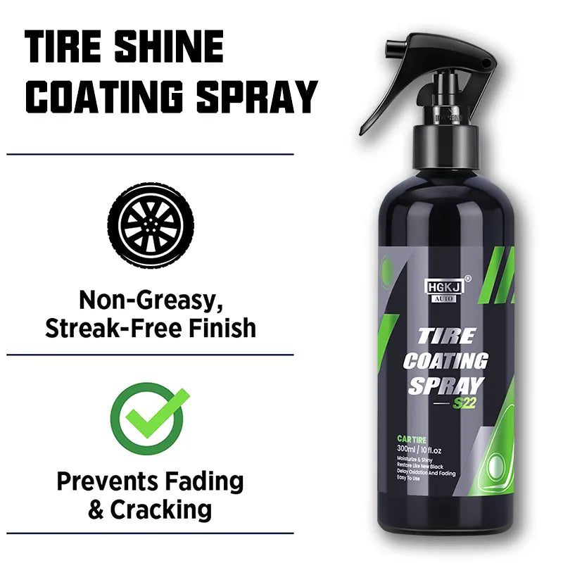 Tire Shine Coatings Long Lasting Tyre High Gloss Easy Application