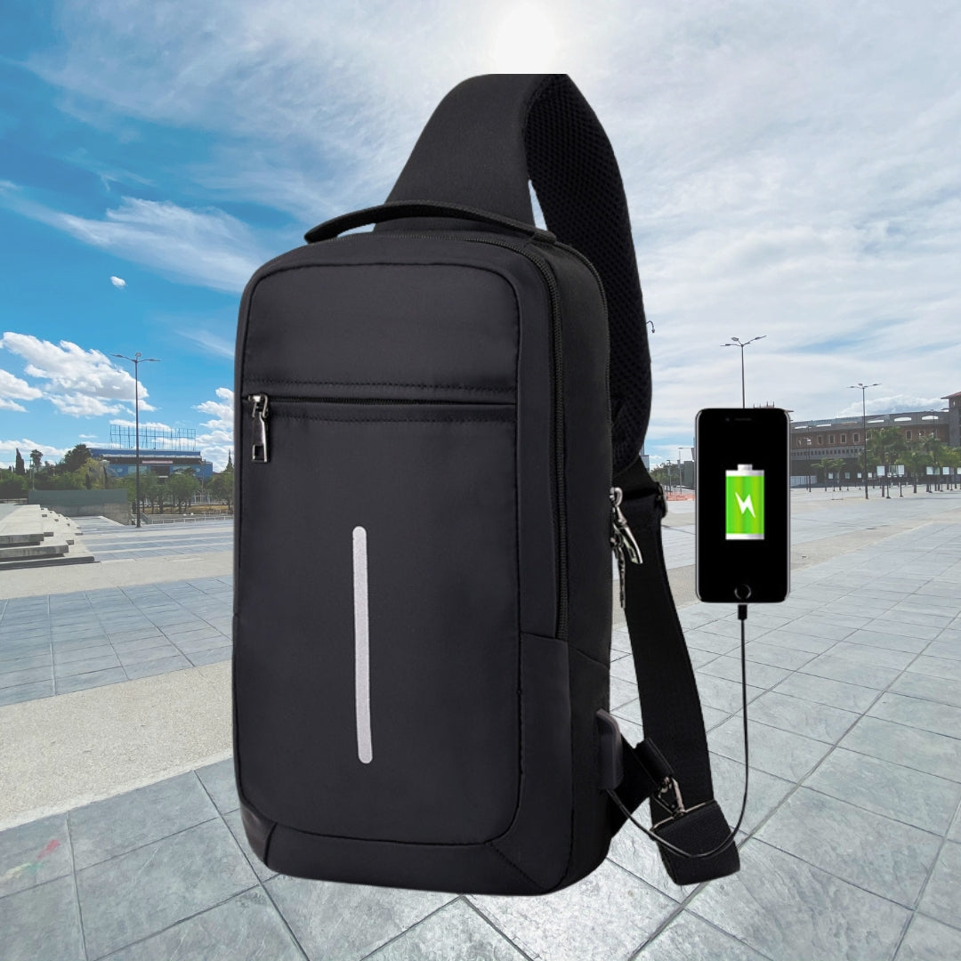 Anti-theft USB Chest Bag