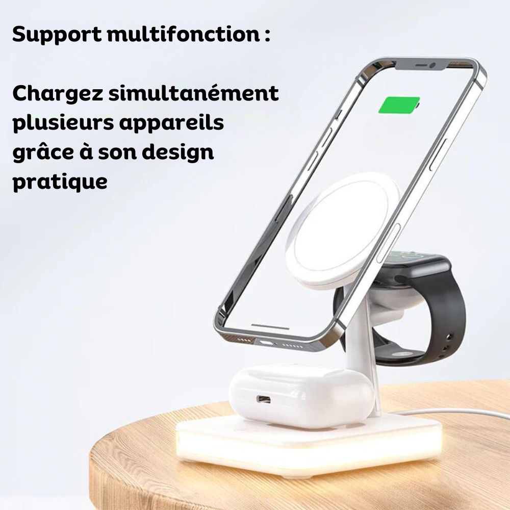 MagDock - 3-in-1 Wireless Charger